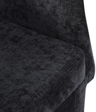 Emmet Contemporary Dining Chair - Luxe Boucle Upholstered Accent Chair with Steel Frame Support