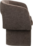Emmet Contemporary Dining Chair - Luxe Boucle Upholstered Accent Chair with Steel Frame Support