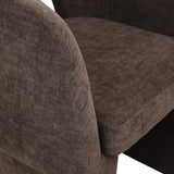 Emmet Contemporary Dining Chair - Luxe Boucle Upholstered Accent Chair with Steel Frame Support