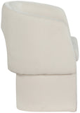 Emmet Contemporary Dining Chair - Luxe Boucle Upholstered Accent Chair with Steel Frame Support