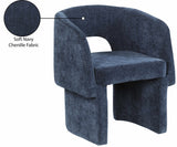 Emmet Contemporary Dining Chair - Luxe Boucle Upholstered Accent Chair with Steel Frame Support