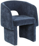 Emmet Contemporary Dining Chair - Luxe Boucle Upholstered Accent Chair with Steel Frame Support