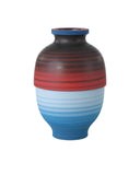 Happy 80's Black, Blue, Red & Orange Vase Set of 3