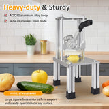 French Fry Cutter with 1/2 Inch and 3/8 Inch Blades, Stainle