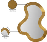 Oblique Mirror - Oversized Contemporary Artful Design with Solid Acacia Wood Frame for Your Wall