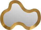 Oblique Mirror - Oversized Contemporary Artful Design with Solid Acacia Wood Frame for Your Wall