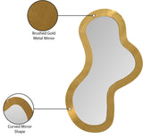 Oblique Mirror - Oversized Contemporary Artful Design with Solid Acacia Wood Frame for Your Wall