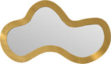 Oblique Mirror - Oversized Contemporary Artful Design with Solid Acacia Wood Frame for Your Wall