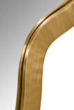 Oblique Mirror - Oversized Contemporary Artful Design with Solid Acacia Wood Frame for Your Wall