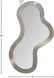 Oblique Mirror - Oversized Contemporary Artful Design with Solid Acacia Wood Frame for Your Wall