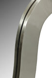 Oblique Mirror - Oversized Contemporary Artful Design with Solid Acacia Wood Frame for Your Wall