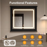 Smart Led Vanity Mirror with 3-Color Light