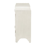 4-Door Quatrefoil Mirrored Dining Buffet Kitchen Cabinet *