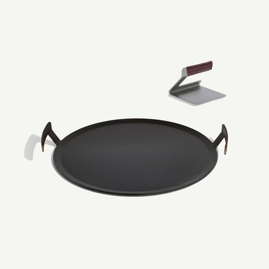MADE IN Round Carbon Steel Griddle Set