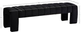 Andaz Bench - Luxurious Velvet Seating with Deep Channel Tufting for Elegant Home Decor Upgrade