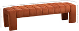 Andaz Bench - Luxurious Velvet Seating with Deep Channel Tufting for Elegant Home Decor Upgrade