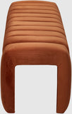 Andaz Bench - Luxurious Velvet Seating with Deep Channel Tufting for Elegant Home Decor Upgrade