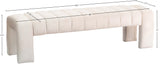Andaz Bench - Luxurious Velvet Seating with Deep Channel Tufting for Elegant Home Decor Upgrade