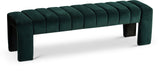 Andaz Bench - Luxurious Velvet Seating with Deep Channel Tufting for Elegant Home Decor Upgrade