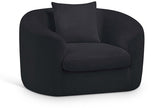 Penelope Chenille Fabric Upholstered Accent Chair