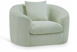 Penelope Chenille Fabric Upholstered Accent Chair