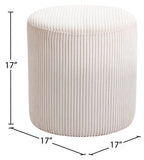 Roy Versatile Microsuede Ottoman Stool - Stylish Compact Seating for Small Spaces and Cozy Décor
