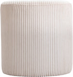 Roy Versatile Microsuede Ottoman Stool - Stylish Compact Seating for Small Spaces and Cozy Décor