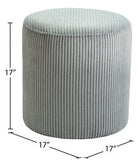 Roy Versatile Microsuede Ottoman Stool - Stylish Compact Seating for Small Spaces and Cozy Décor