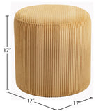 Roy Versatile Microsuede Ottoman Stool - Stylish Compact Seating for Small Spaces and Cozy Décor
