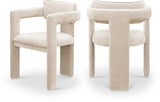 Brenda Chenille Fabric Upholstered Dining Chair (Set of 2)
