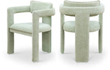 Brenda Chenille Fabric Upholstered Dining Chair (Set of 2)