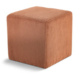 Roy Microsuede Fabric Ottoman - Stylish Compact Stool for Small Spaces with Cozy Comfort and Durability
