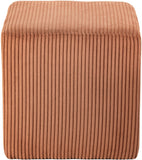 Roy Microsuede Fabric Ottoman - Stylish Compact Stool for Small Spaces with Cozy Comfort and Durability