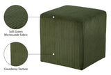 Roy Microsuede Fabric Ottoman - Stylish Compact Stool for Small Spaces with Cozy Comfort and Durability