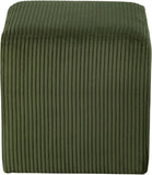 Roy Microsuede Fabric Ottoman - Stylish Compact Stool for Small Spaces with Cozy Comfort and Durability