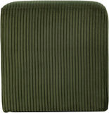 Roy Microsuede Fabric Ottoman - Stylish Compact Stool for Small Spaces with Cozy Comfort and Durability