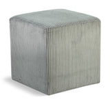 Roy Microsuede Fabric Ottoman - Stylish Compact Stool for Small Spaces with Cozy Comfort and Durability