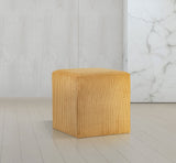 Roy Microsuede Fabric Ottoman - Stylish Compact Stool for Small Spaces with Cozy Comfort and Durability
