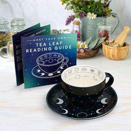 Tea Leaf Reading Fortune Telling Cup & Saucer