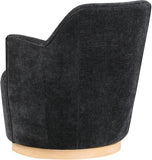 Clarita Swivel Accent Chair - Stylish Chenille Comfort with Natural Wood Base for Modern Living Spaces