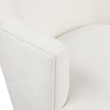 Clarita Swivel Accent Chair - Stylish Chenille Comfort with Natural Wood Base for Modern Living Spaces