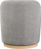 Clarita Swivel Accent Chair - Stylish Chenille Comfort with Natural Wood Base for Modern Living Spaces