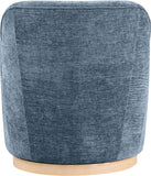 Clarita Swivel Accent Chair - Stylish Chenille Comfort with Natural Wood Base for Modern Living Spaces