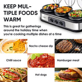 Royalcraft Triple Slow Cooker Buffet Servers and Warmer