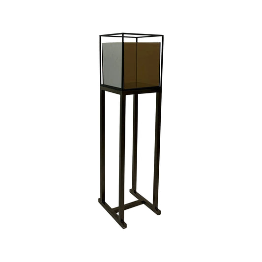 Augustus Smoke Glass Pedestal - Small