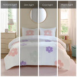 Floral Kids Comforter/Duvet Cover Set, White