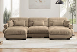 CLOUDIES 134" 3 Seater Sofa with 2 Ottomans