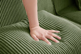 MARTHA 117" 3-Seater Sofa with 2 Ottomans