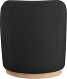 Clarita Swivel Accent Chair - Stylish Chenille Comfort with Natural Wood Base for Modern Living Spaces