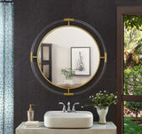 Ghost Rectangular Acrylic Mirror - Contemporary Brushed Gold Design for Elegant Home Decor Style